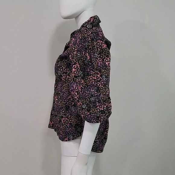 NWOT Free People Balloon Sleeve Button Front Blouse - Picture 4 of 8